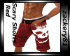 Scary Shorts Red New