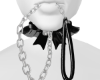 Leash in mouth |black
