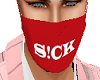 Sickick Mask Red N White