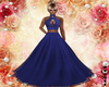 Long Blue Elegant Dress