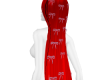 red long wavy wit bows