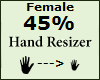 Hand Resizer 45% Female
