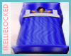 blue toddler bed