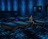 (C) Blu Goth Floor Sofa