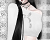 NNN.White Ribbon Sweater
