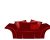 red elegant couch