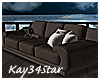 Sweet Couch with Pillows