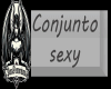 white sexy conjunto