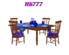 HB777 Dining Table Blue