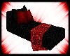 (J.L) Bed Black in Red 