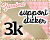 [Y] 3k Support Sticker