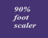 *M* 90% foot scaler