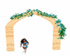 Wood Arch Teal