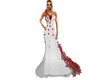 White Red Gown