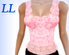 LL: Pink lace long top