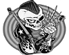 Rocker Psychobilly Wht M