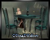 (OD)  Teal Dinning table