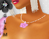 *G* Pink Flower Necklace