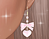 Pink cute earrings