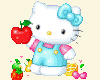 Hello Kitty Funny Apple