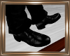 / BLACK LEATHER SHOES.