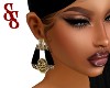 Black Leopard Earrings