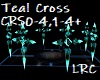 DJ Light Teal Cross