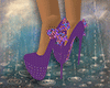 Purple polka dot shoes