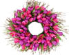 pink roses wreath