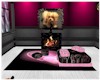 PINK&BLACK TV FIRE PLACE