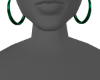 VF green baddie hoops