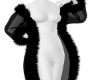 Black Noir Fur Robe