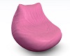 kitty bean chair pink