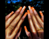 𝕳. Orange nail set