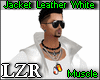 Jacket Leather White Mus