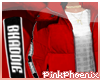 Bhaddie Puff Coat Rojo/W