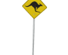 ~V~ Road Sign Kangaroo