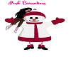 Snowman with Pink