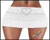 Heart Skirt White