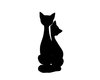 black cat statue