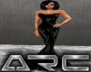ARC Black Fishtail Dress