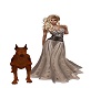 classy brown long lace