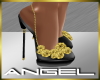 Black gold rose heel