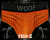 ~Orange Woof Briefs~