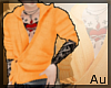 Au - Orange Open Sweater