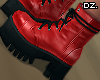D. V. Red Military Boots