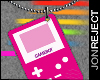 Pink GameBoy Necklace