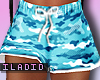 Kid Camo Blue shorts