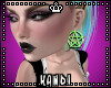 PENTA P GREEN EARRINGS