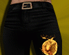 Gold Black Pants